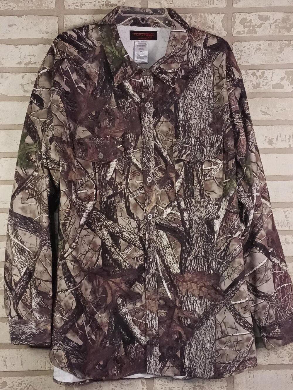 True Timber Camo Mens Long Sleeve Button Down Hunting Shirt 2XL